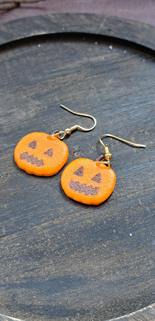Boucles d'oreilles jack 0'Lantern