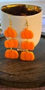 Boucles d'oreilles Citrouille
