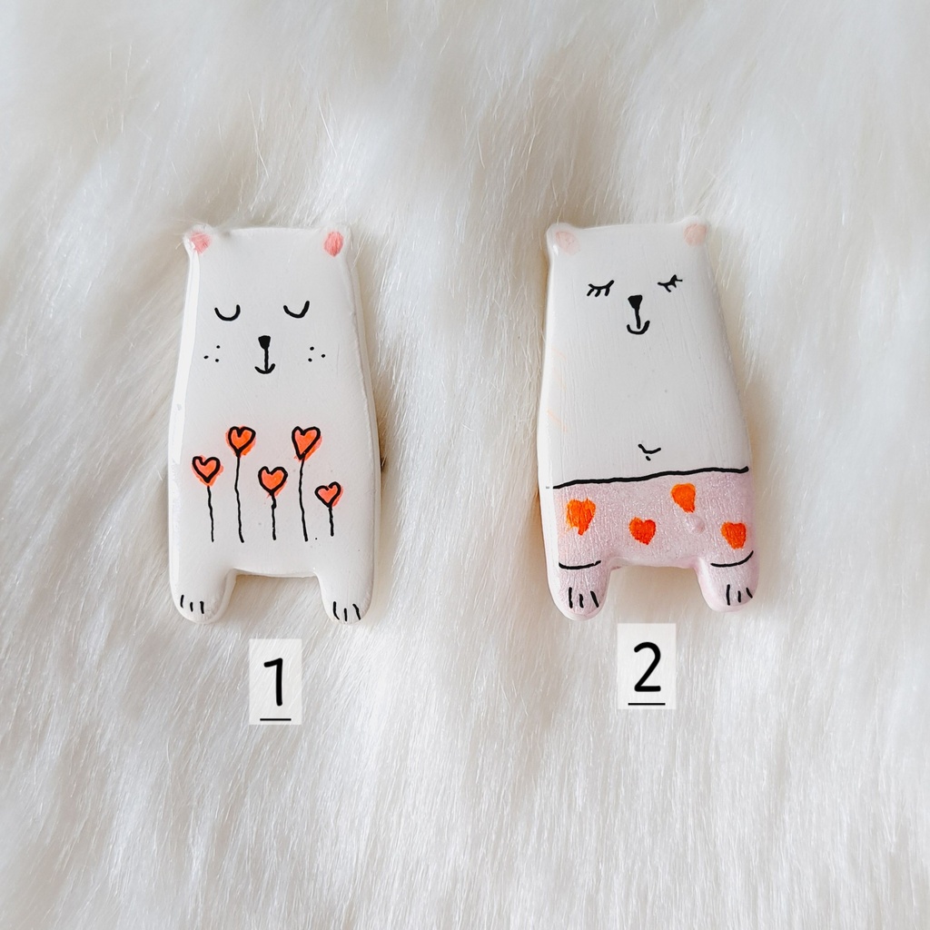 Broche ourson d'amour