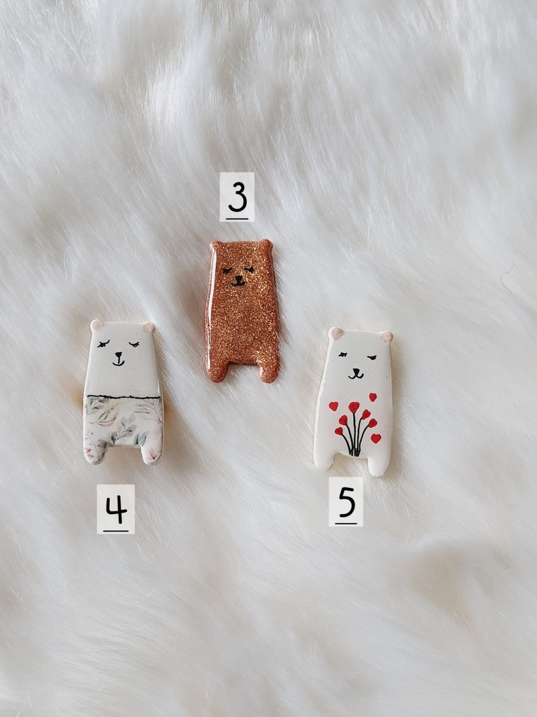 Broche ourson d'amour