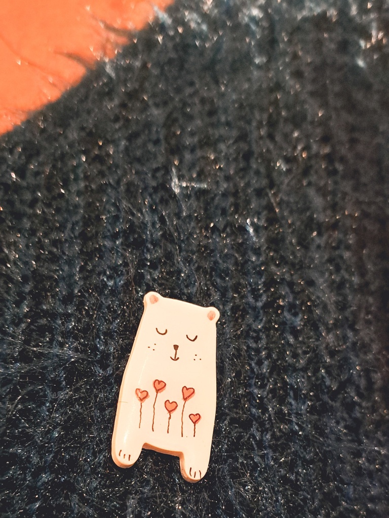Broche ourson d'amour