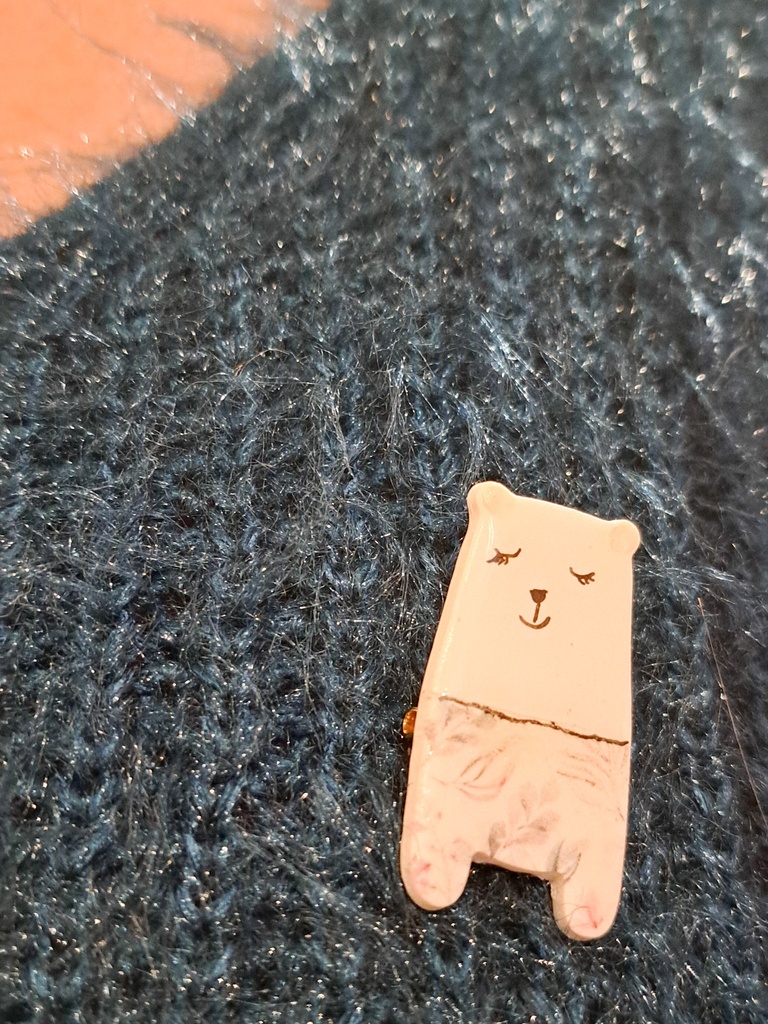 Broche ourson d'amour