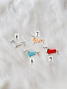 Broche teckel mignon
