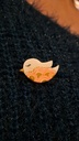 Broche oiseau poète