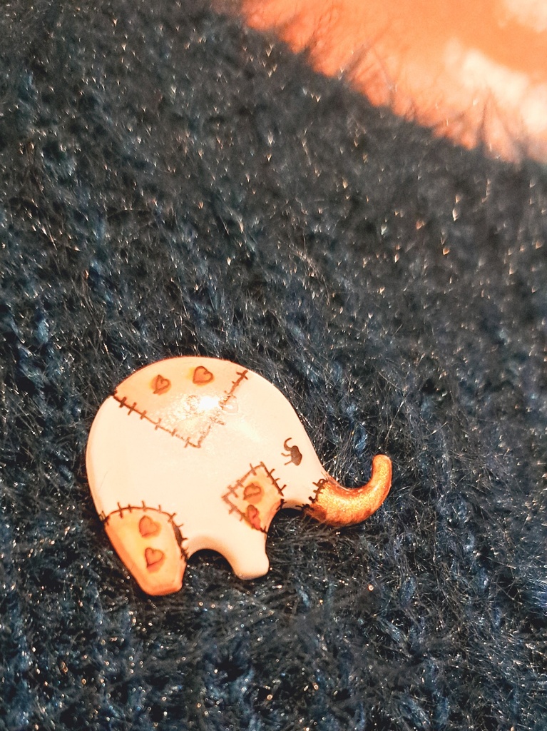 Broche Elmer l'éléphant
