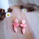 Puces d'oreilles " Ambre "