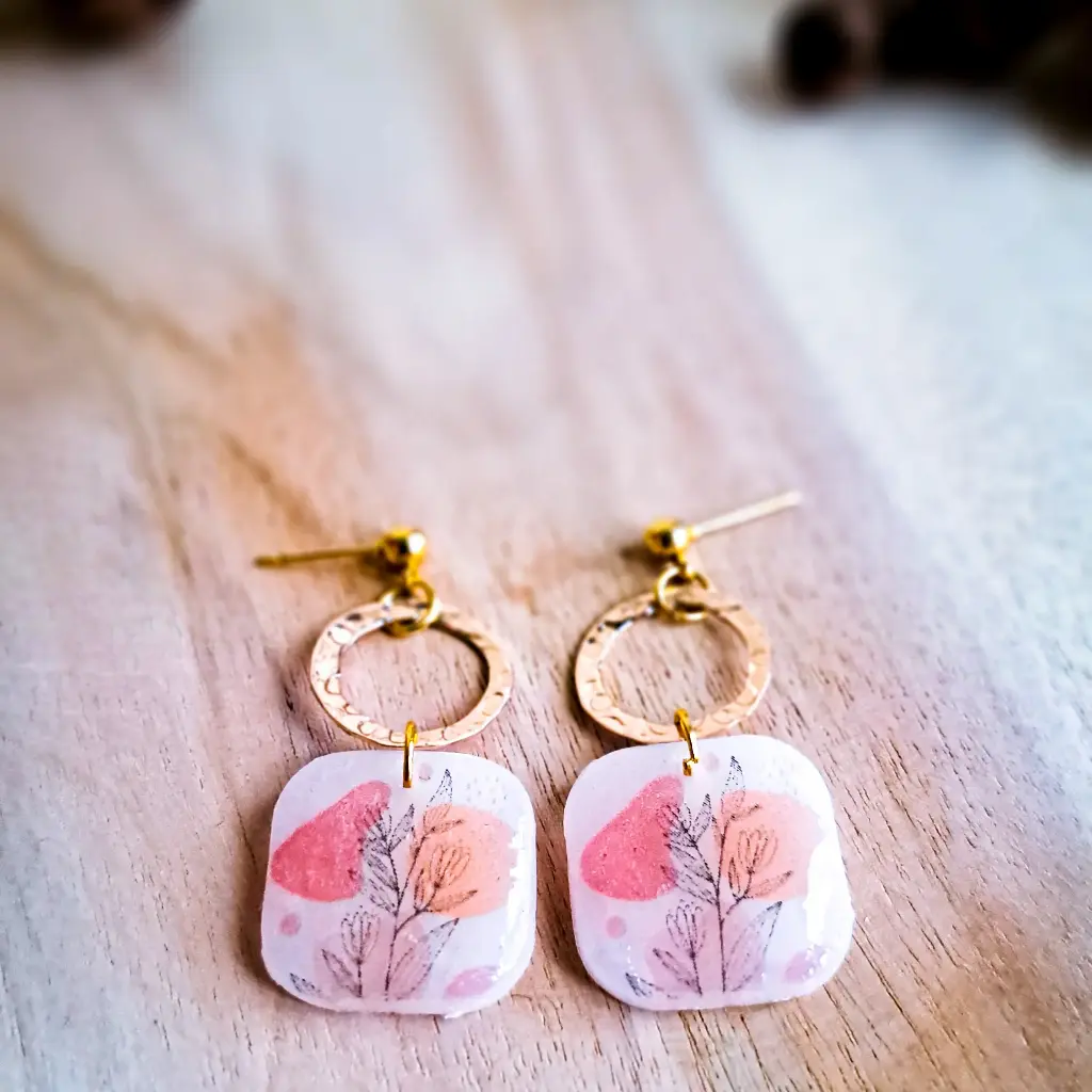 Puces d'oreilles "Denise" 