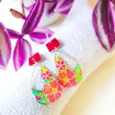 Boucles d'oreilles " Capucine "   