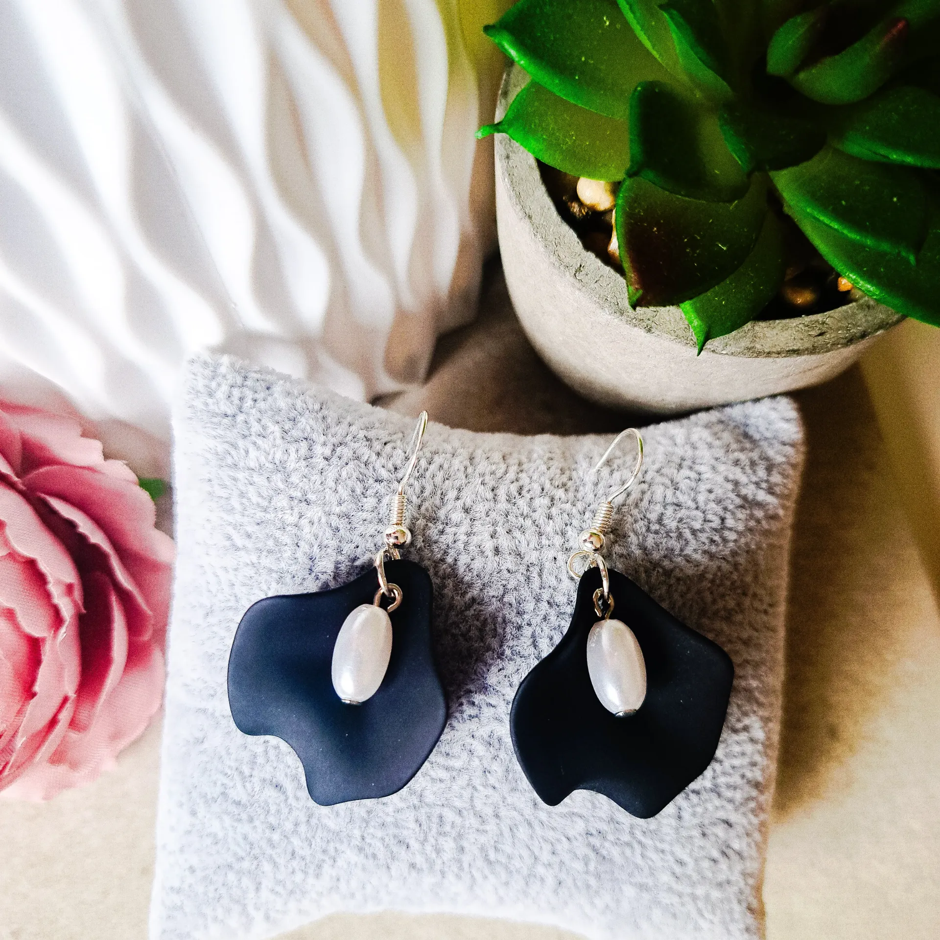 Boucles d'oreilles "Kaylis noir"