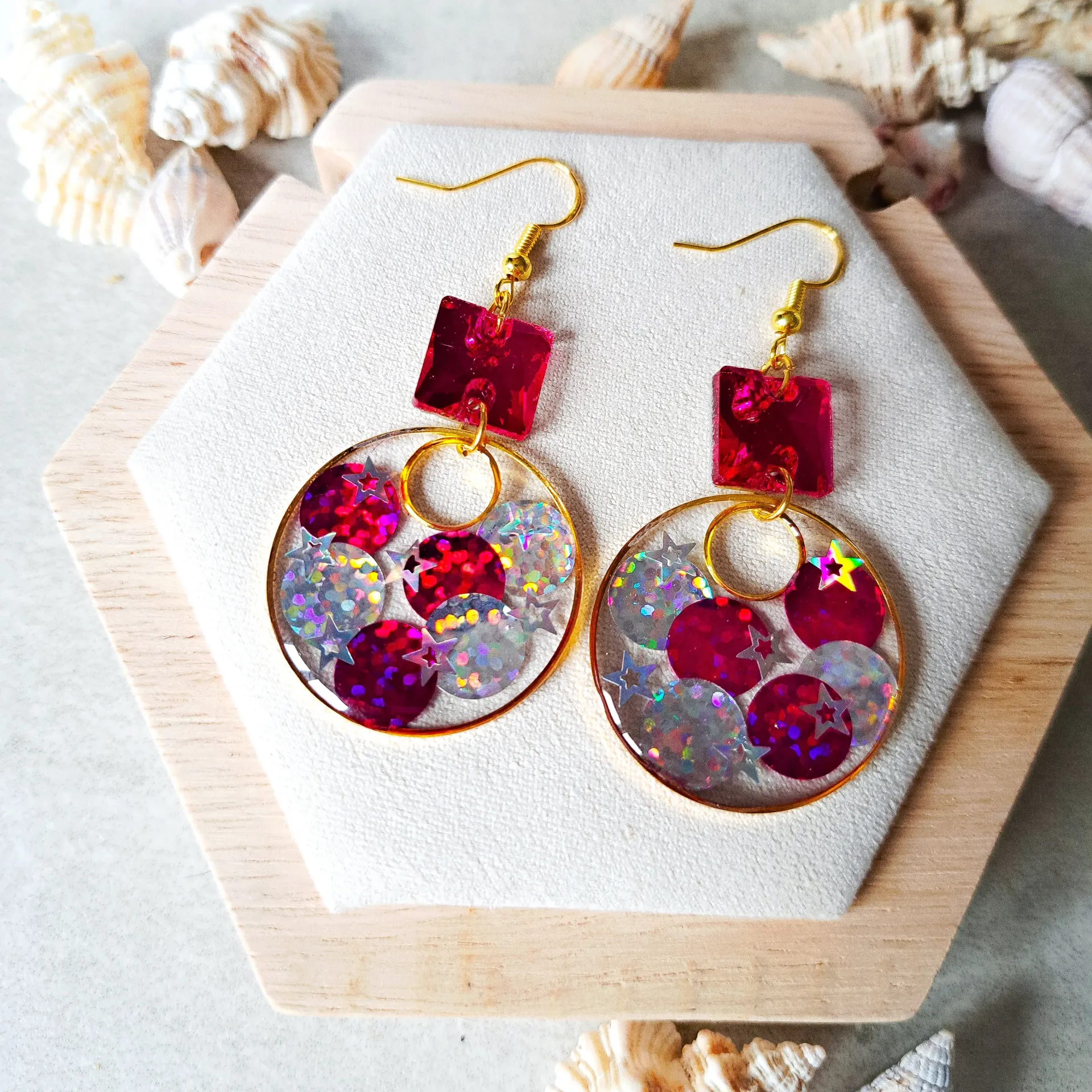 Boucles d'oreilles "Confetti party"