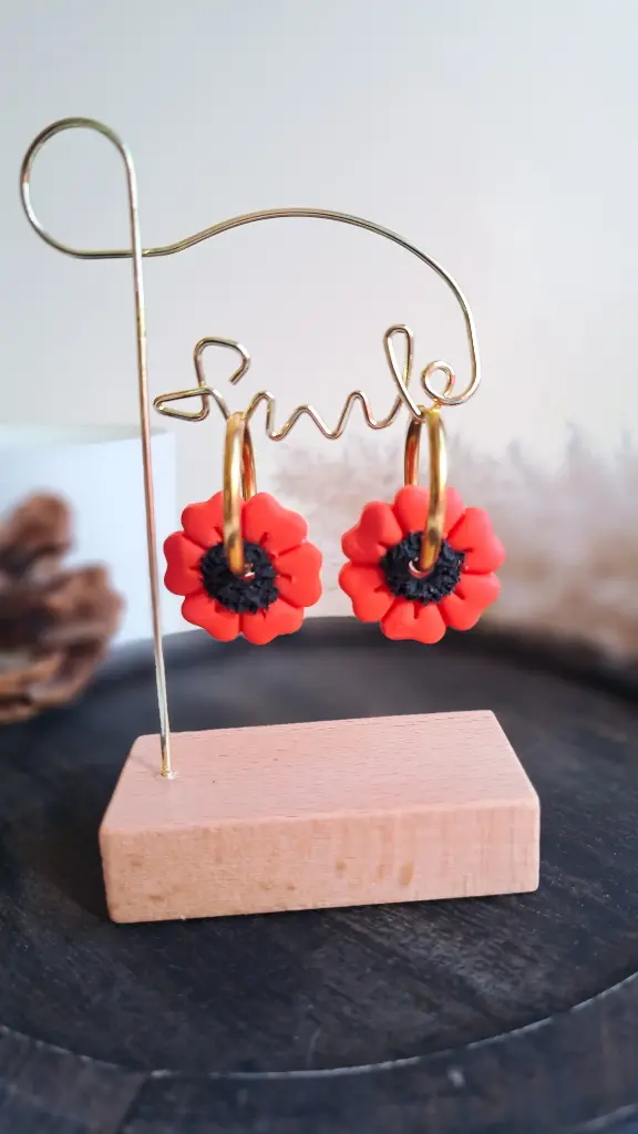 Pampilles " coquelicot "    
