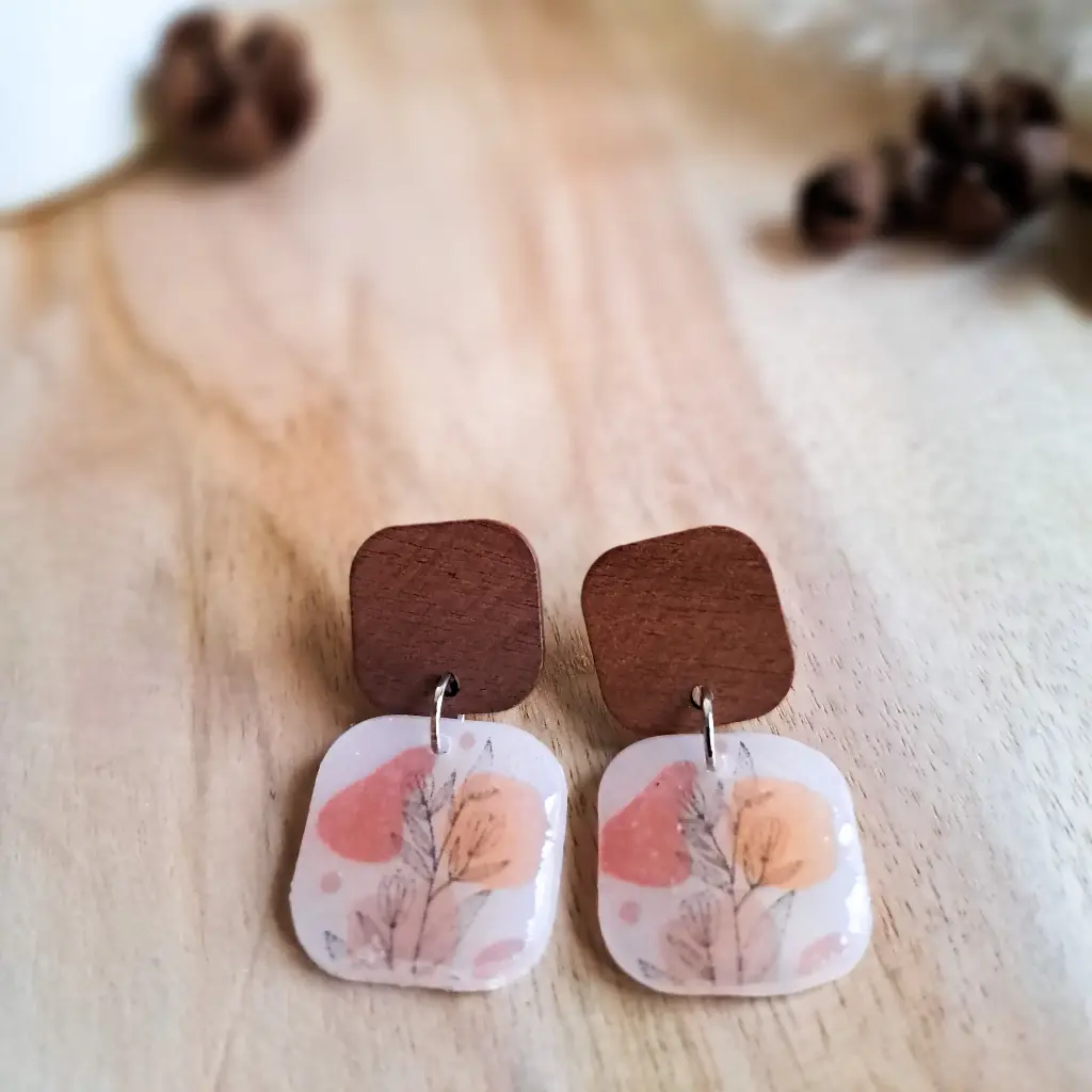 Puces d'oreilles "Léana" 