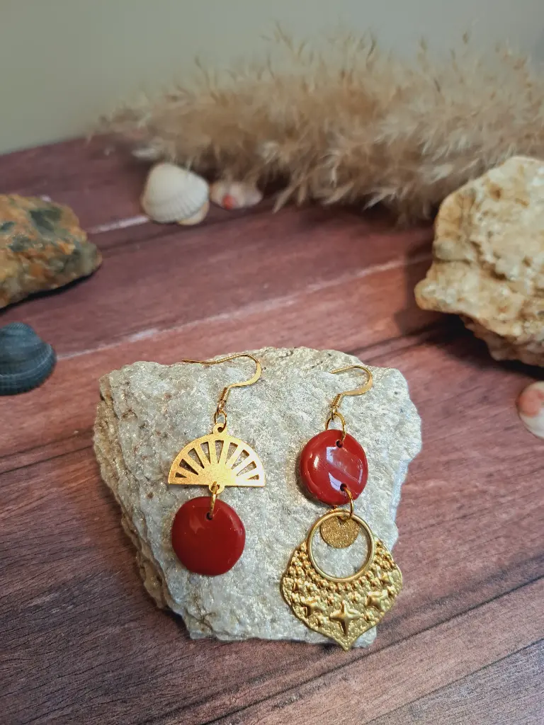 Boucles d'oreilles " Shaïly "