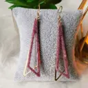 Boucles d'oreilles " Eclat d'Aurore"