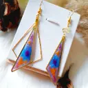 Boucles d'oreilles " Pervenche"   