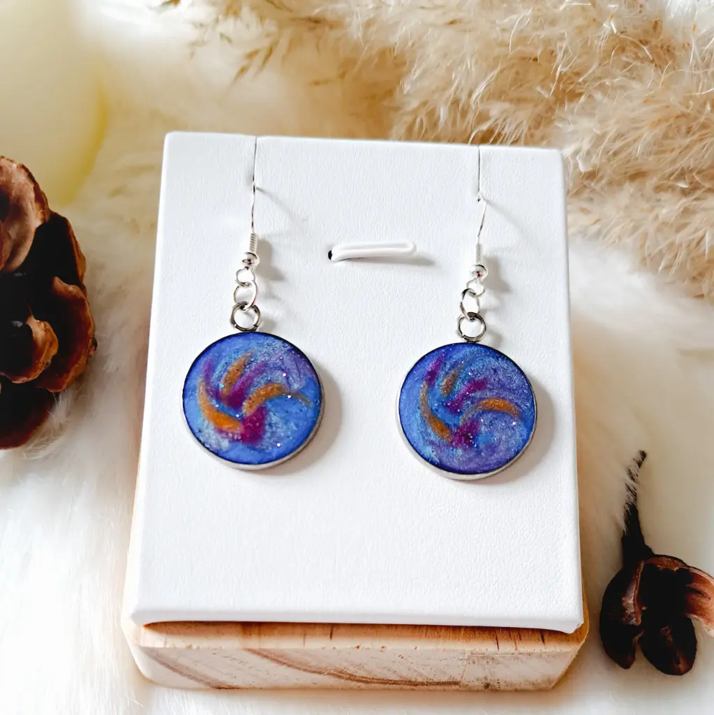 Boucles d'oreilles " Sélène"     