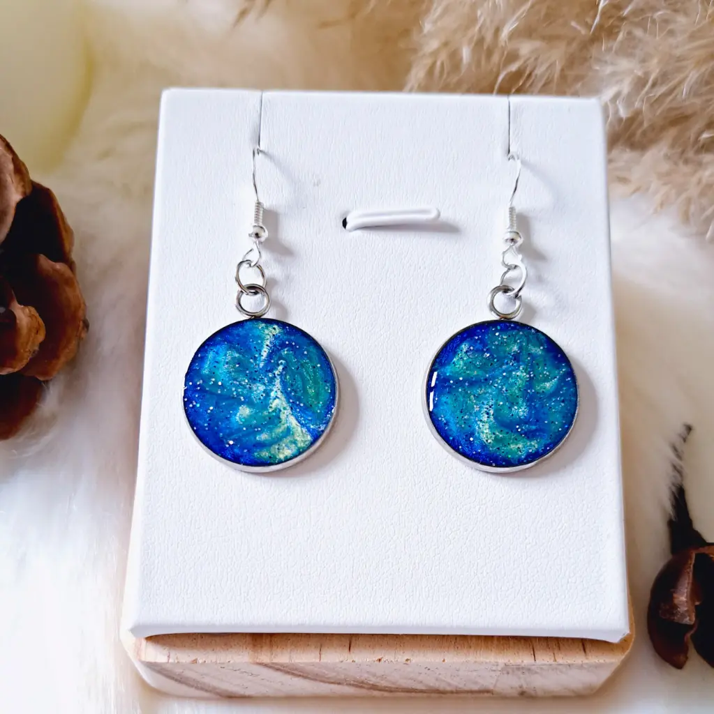 Boucles d'oreilles " Galaxy "     