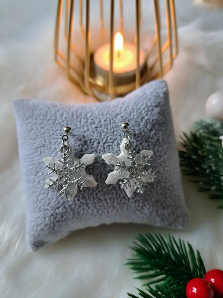 Flocon des neiges argentés