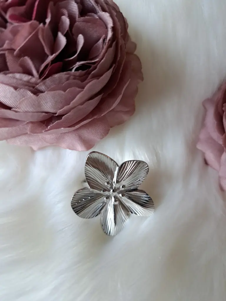 Bague " Nahée argentée "  