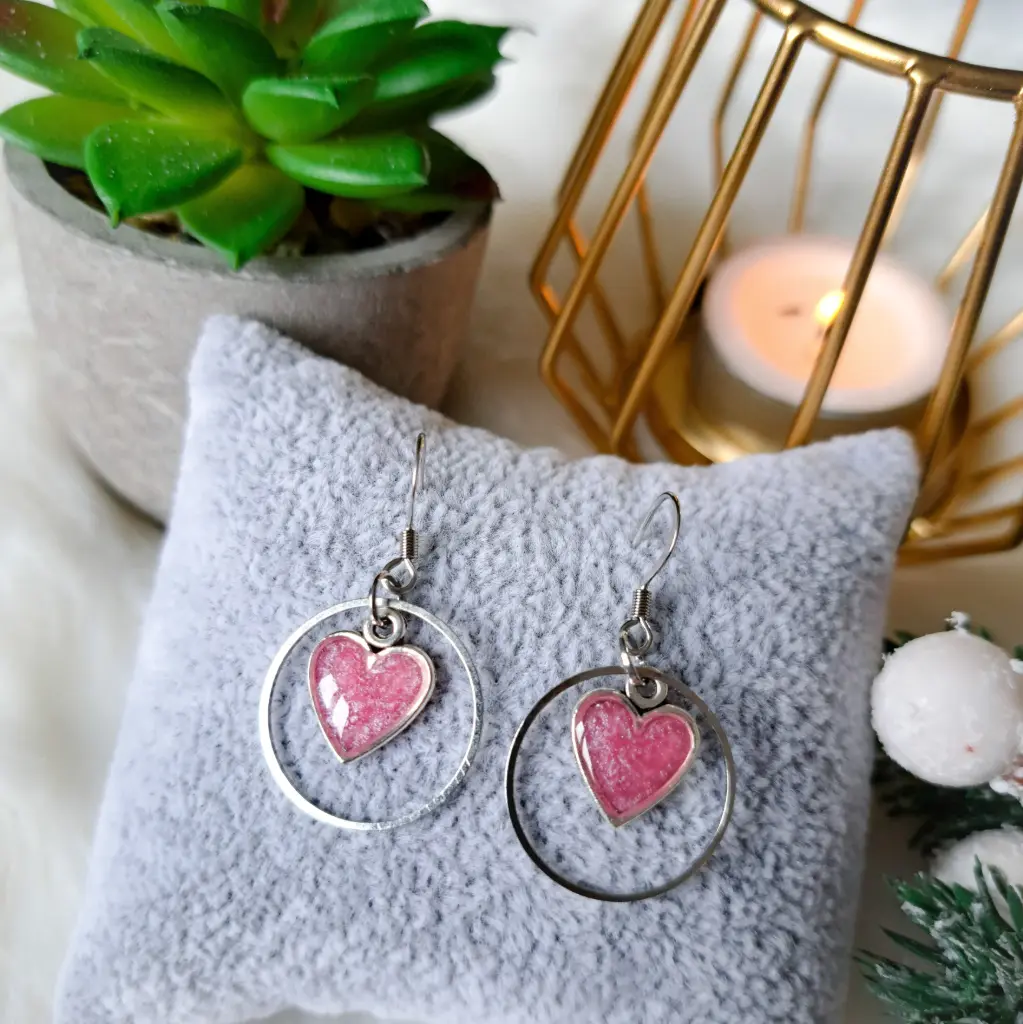 Boucles d'oreilles " Murmure du coeur "