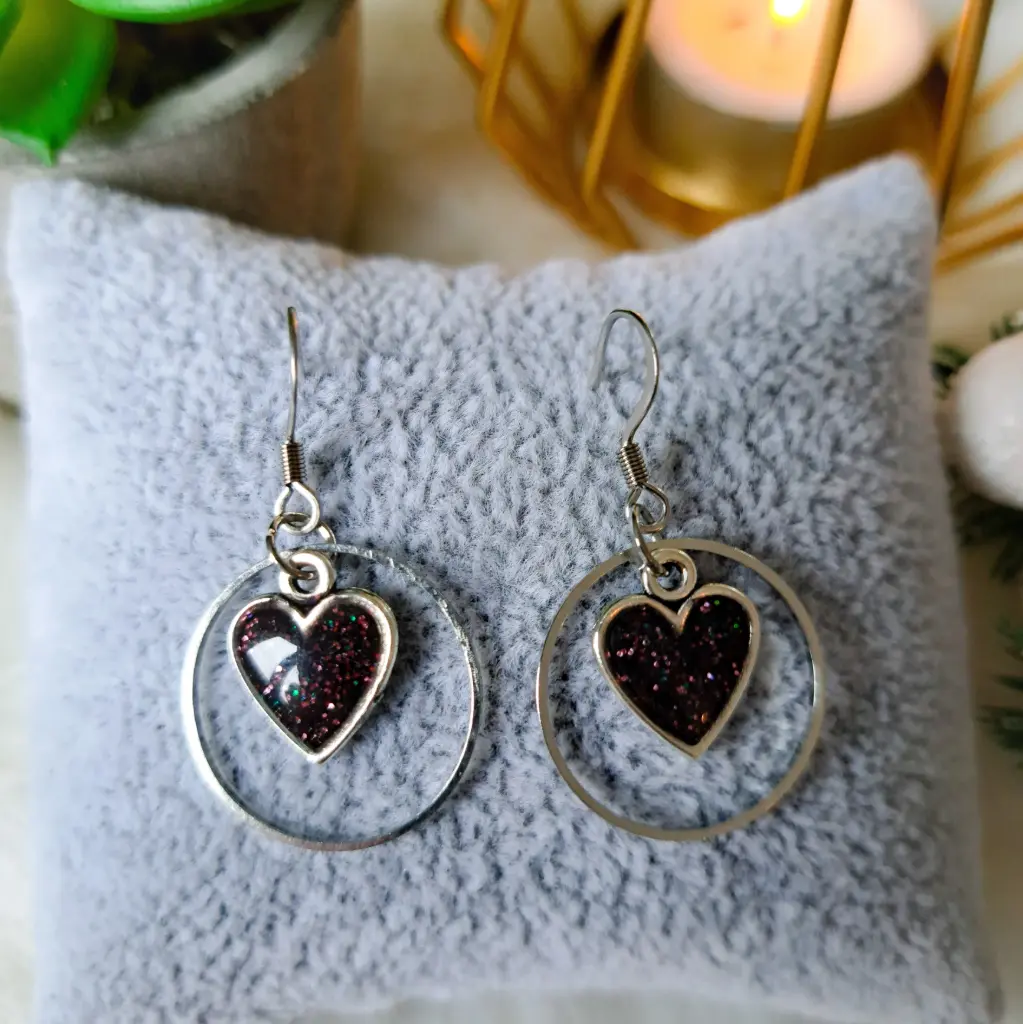Boucles d'oreilles " Eclat d'amour "  