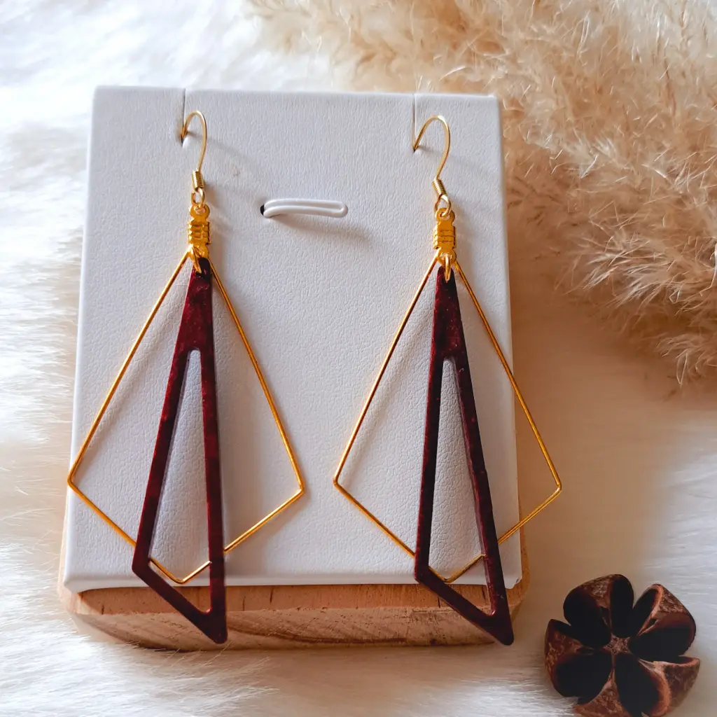 Boucles d'oreilles " Pervenche"