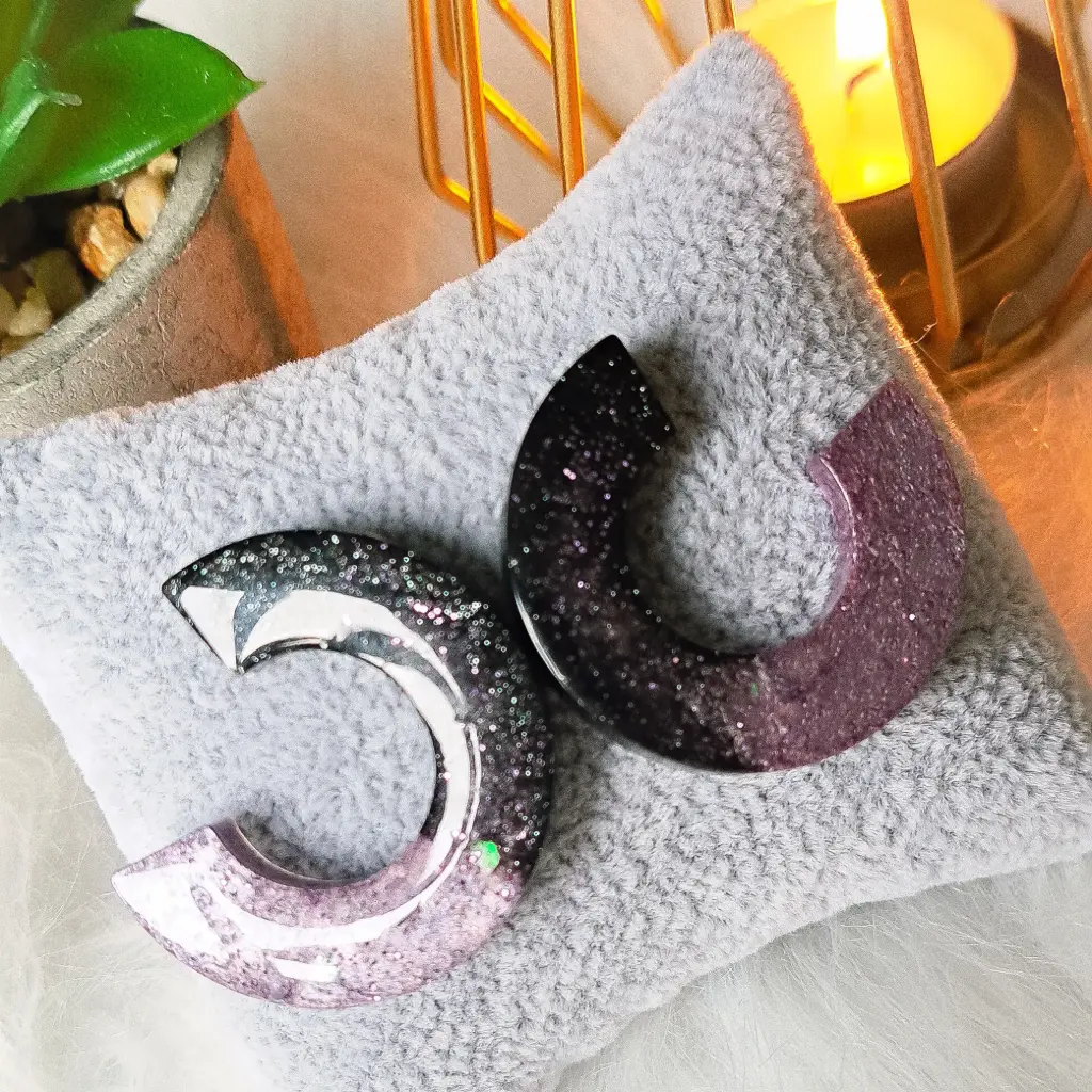 Boucles d'oreilles "Ébène sacrée"  