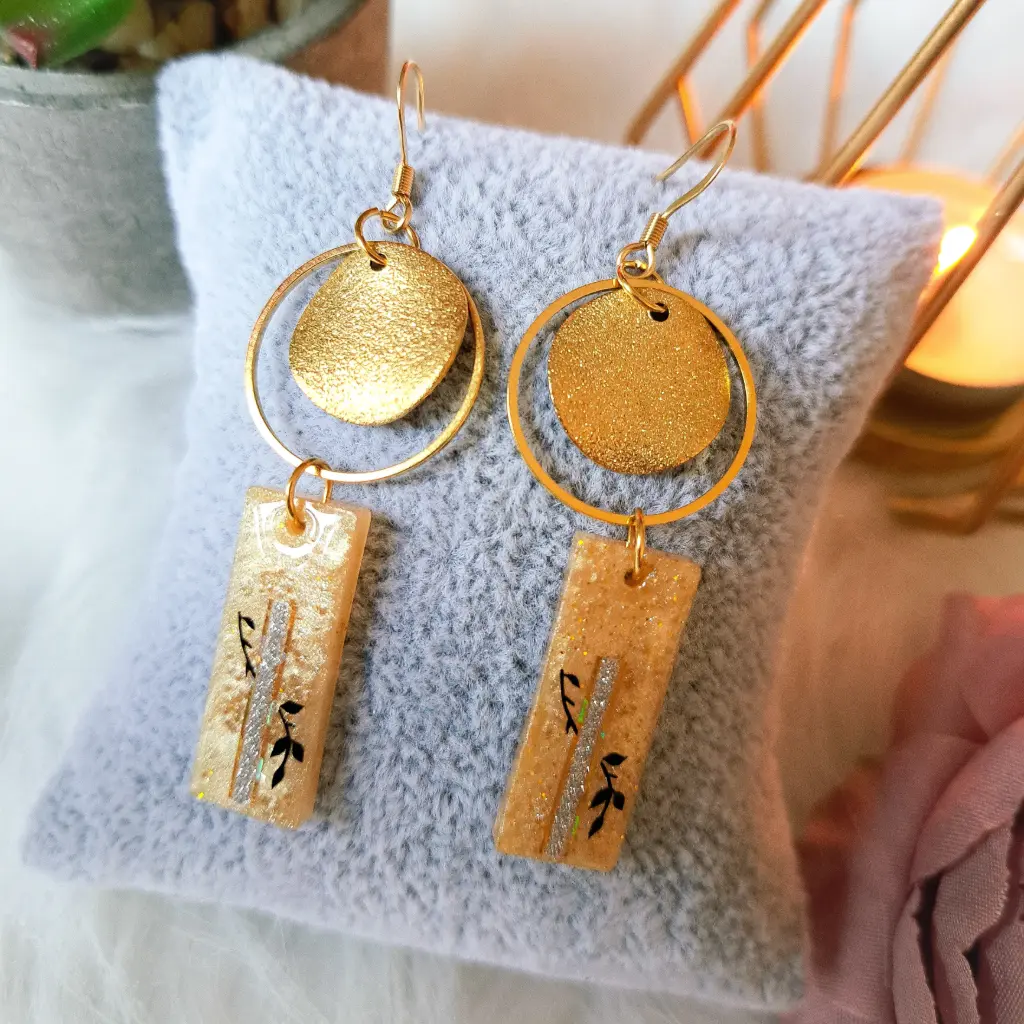 Boucles d'oreilles "Souffle de lumière"  