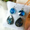 Boucles d'oreilles " Azurine " 