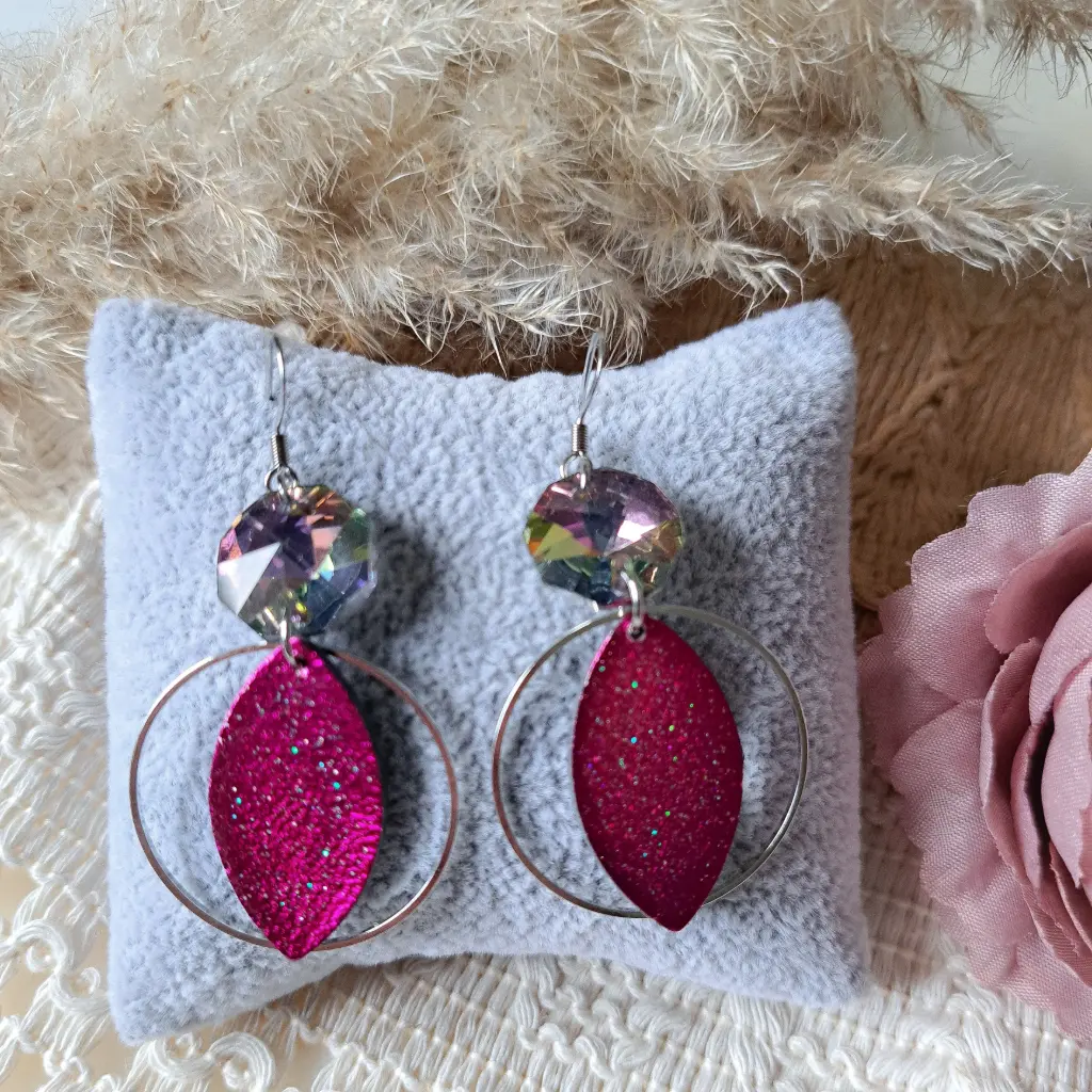 Boucles d'oreilles " Cristalia   "   