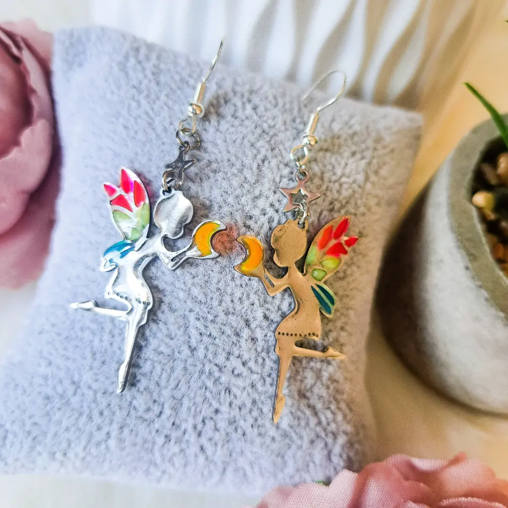Boucles d'oreilles " Fée "   