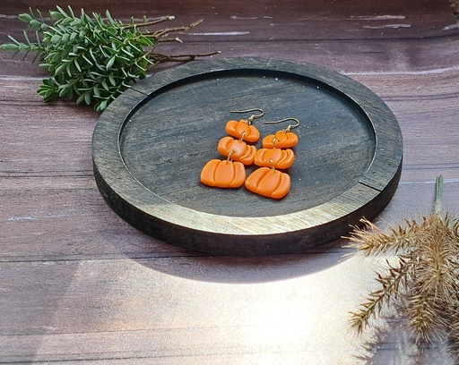 Boucles d'oreilles Citrouille