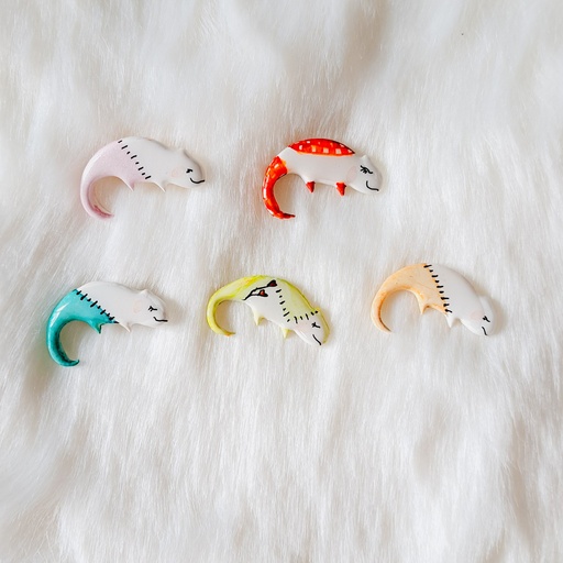 Broche caméléon