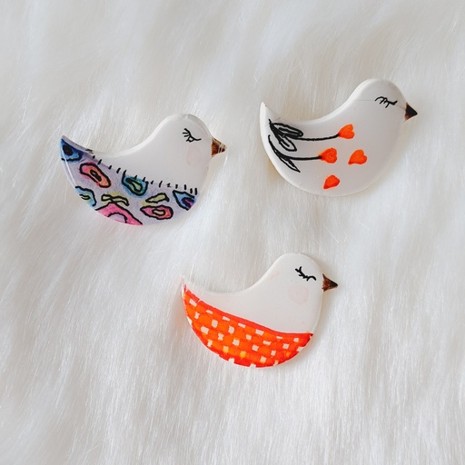 Broche poule douce