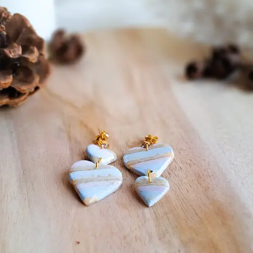 Boucles d'oreilles Espérance bleue