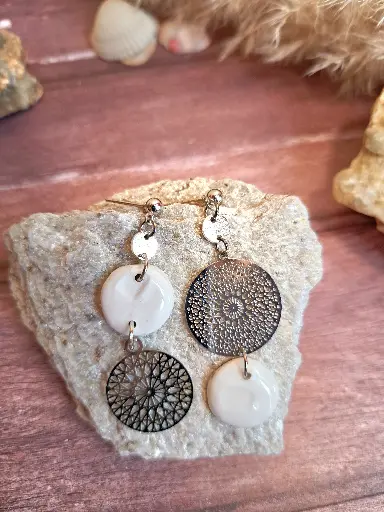 Boucles d'oreilles " Yolaine "  