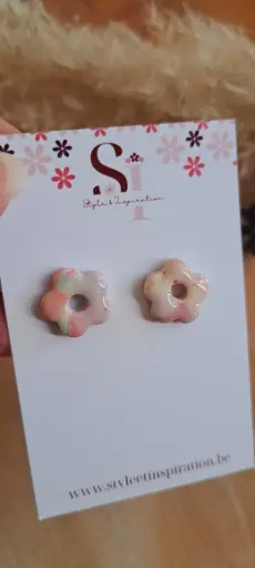 Puces d'oreilles " Ophélie " 