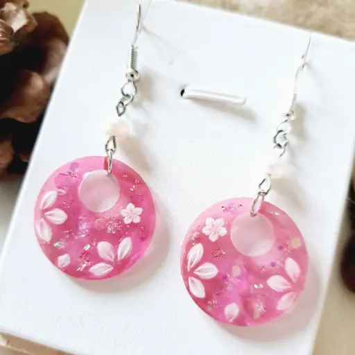 Boucles d'oreilles " Zinnia"