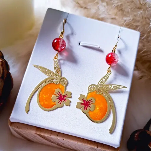 Boucles d'oreilles " Colibri"