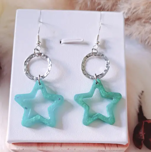 Boucles d'oreilles " Céleste"     