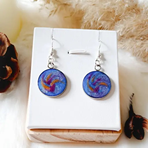 Boucles d'oreilles " Sélène"     