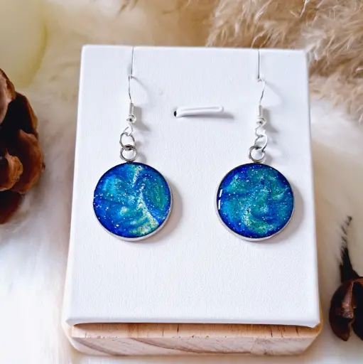 Boucles d'oreilles " Galaxy "     