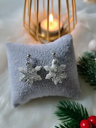 Flocon des neiges argentés