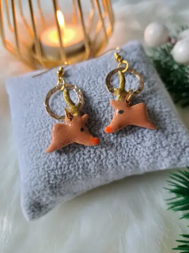 Boucles d'oreilles " Comète "