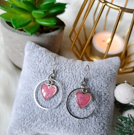Boucles d'oreilles " Murmure du coeur "