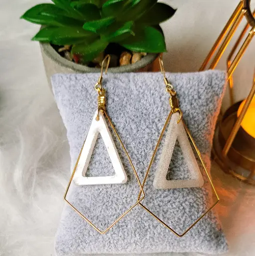 Boucles d'oreilles " Rêve nacré"    