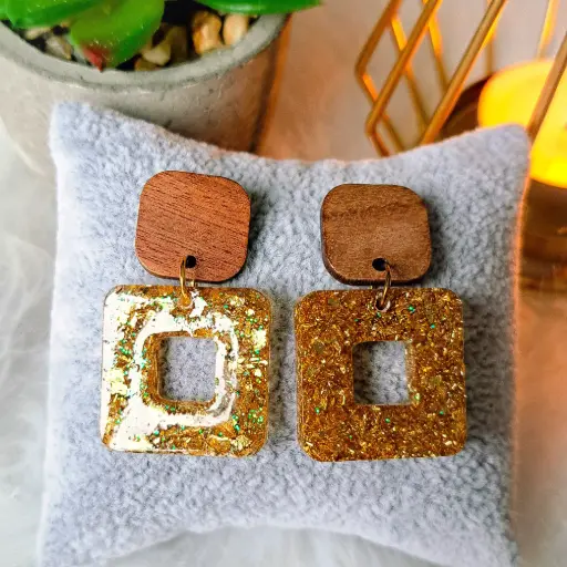 Boucles d'oreilles " Pluie d'étoiles"