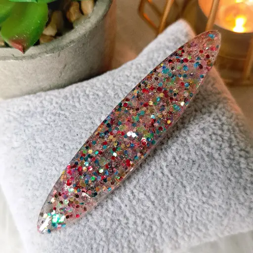 Barette  à cheveux " Cristal et lumière "  