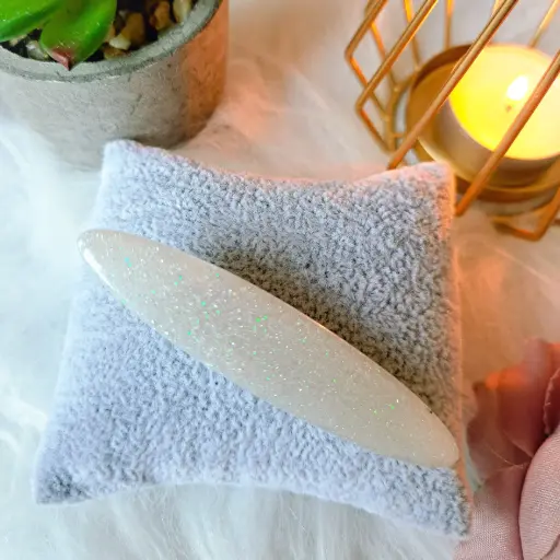 Barette  à cheveux " Cristal et nacre "   