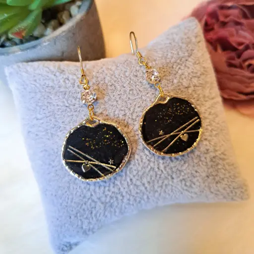 Boucles d'oreilles " Lizzia" 